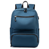 Men's Waterproof Business USB Charging Backpack Large 15.6 Inch Laptop Bag